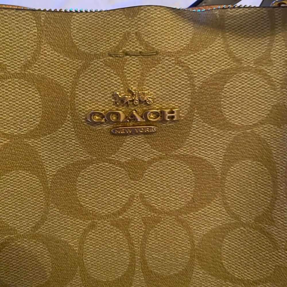 Coach Tan Crossbody Bag & Wallet  never Used - Picture 5 of 7
